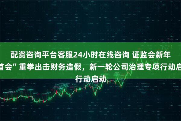 配资咨询平台客服24小时在线咨询 证监会新年“首会”重拳出击财务造假，新一轮公司治理专项行动启动